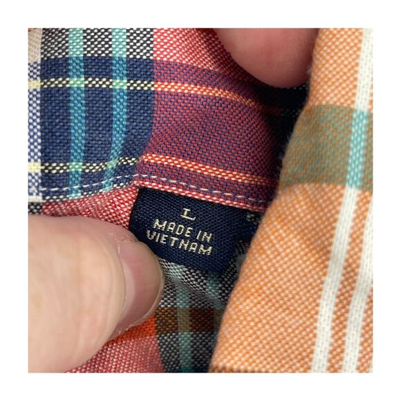 RYE by Hawker Rye Shirt Men's Large Multicolor Plaid Cotton Regular Button-Down - Picture 2 of 8